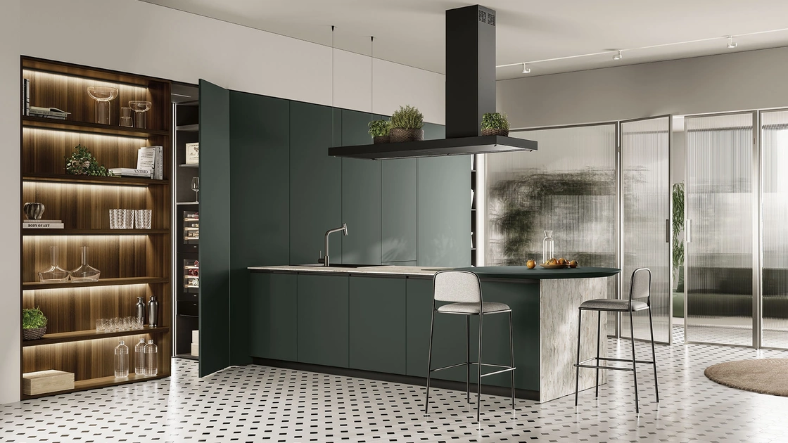 Cucina Moderna con penisola Linea 03 di Colombini Casa Artec