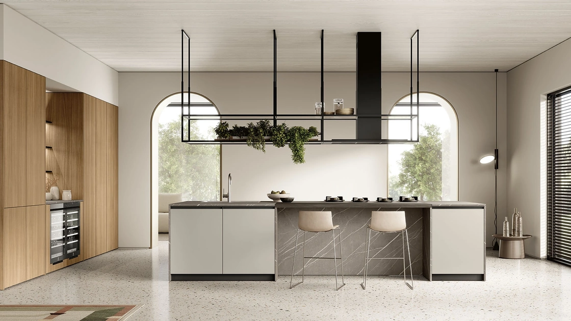 Cucina Moderna con isola Linea 09 di Colombini Casa Artec