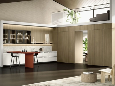 Cucina Moderna con penisola Lungomare 08 di Colombini Kitchen