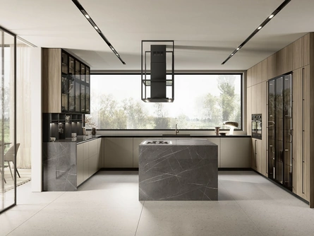 Cucina Moderna con isola Lungomare Plus 07 di Colombini Kitchen