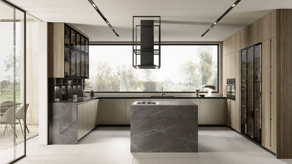 Cucina Moderna con isola Lungomare Plus 07 di Colombini Kitchen