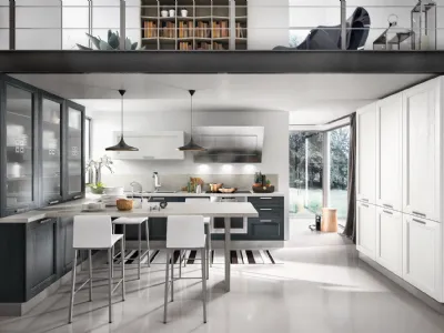 Cucina Moderna Metropoli con penisola di Home Cucine