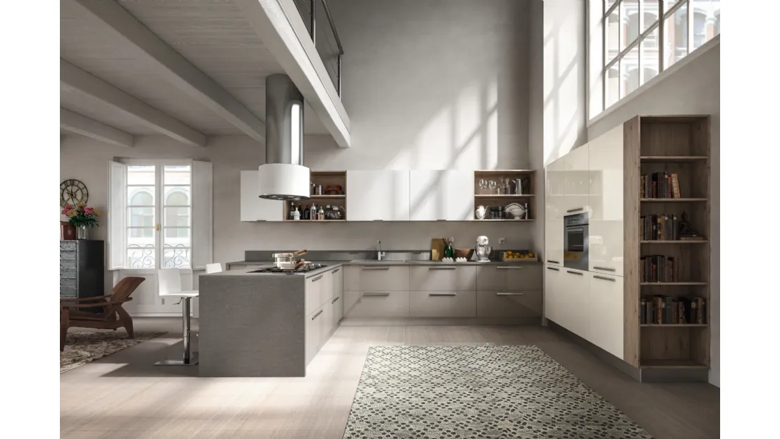 Cucina Moderna Reflexa con penisola di Home Cucine