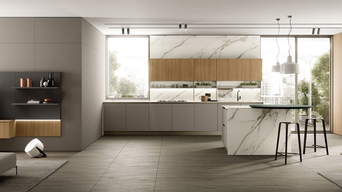 Cucina Moderna con isola Segno 04 di Colombini Kitchen