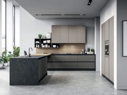 Cucina Moderna Tris Composizione 05 di Prima Cucine