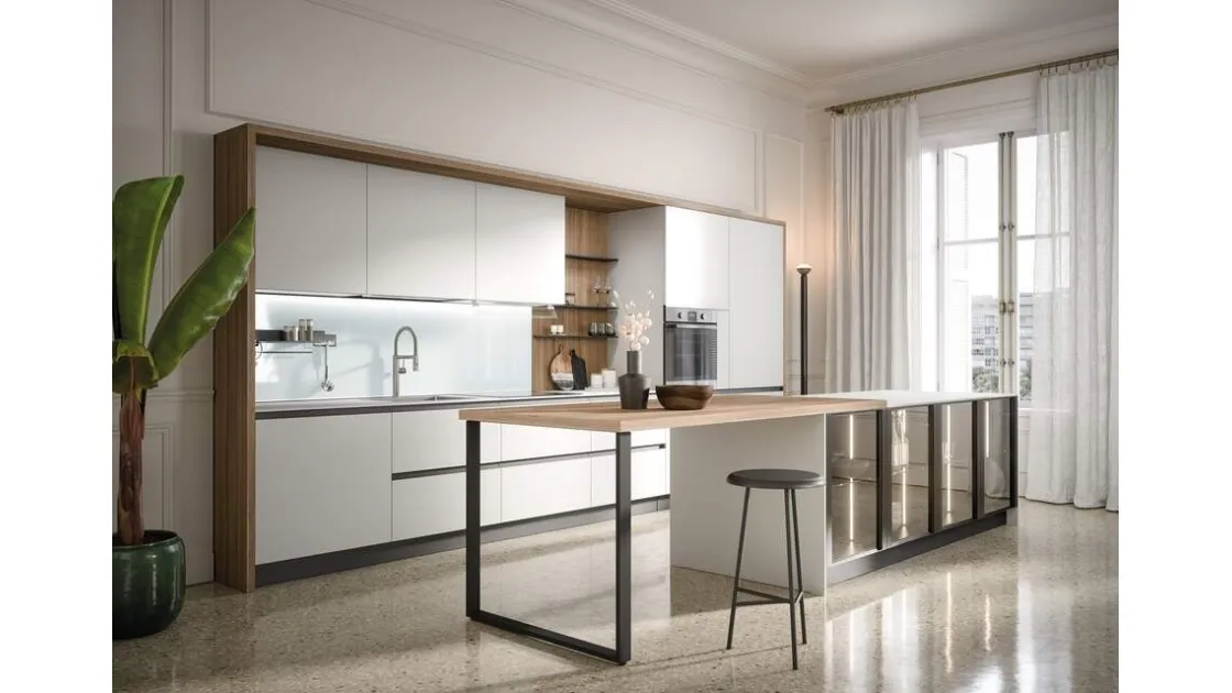 Cucina Moderna con isola Zoe Composizione 05 di Prima Cucine